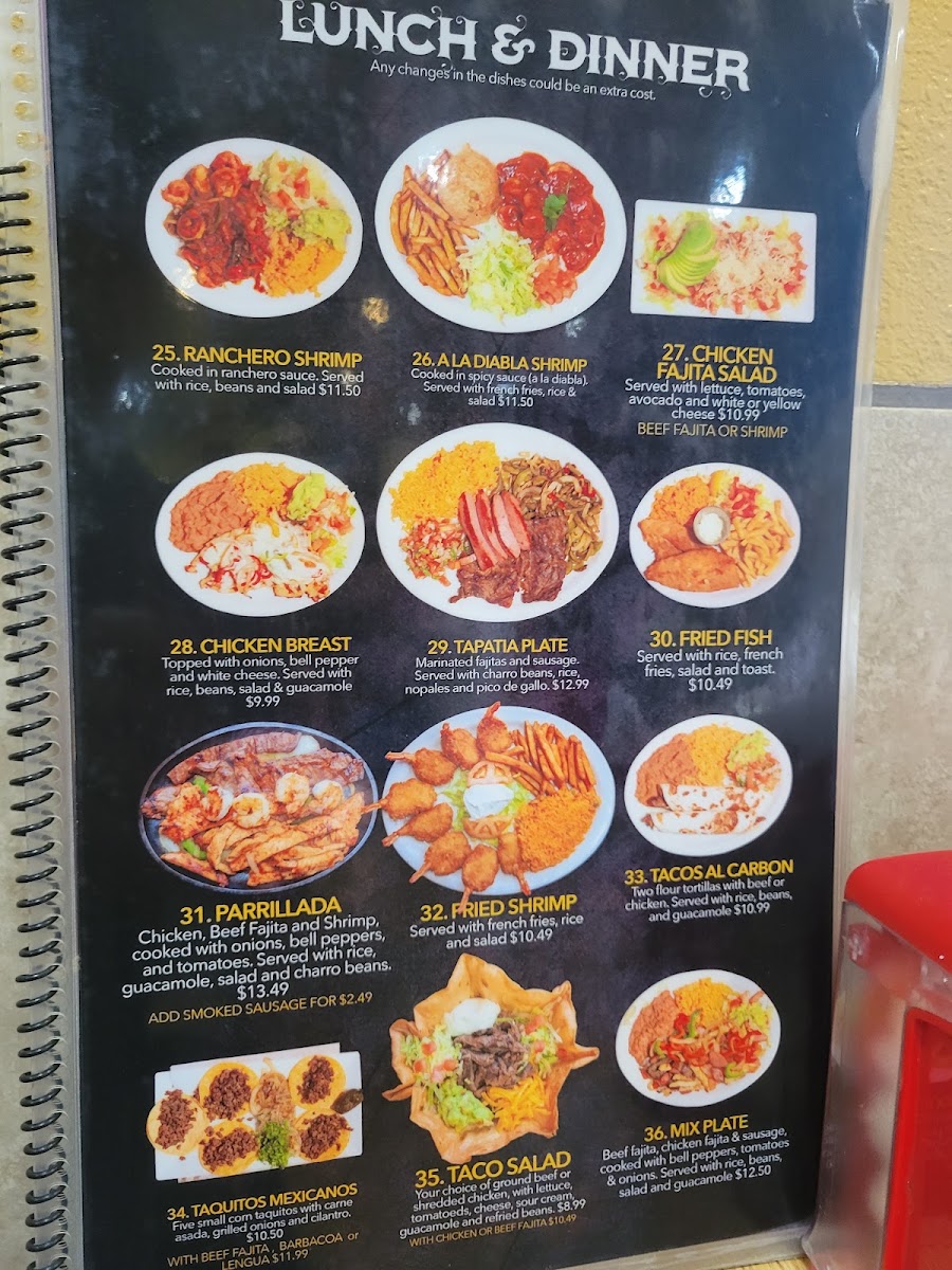 La Tapatia Restaurant Menu 7