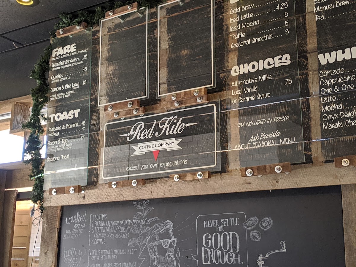 Red Kite Coffee Company Menu 10