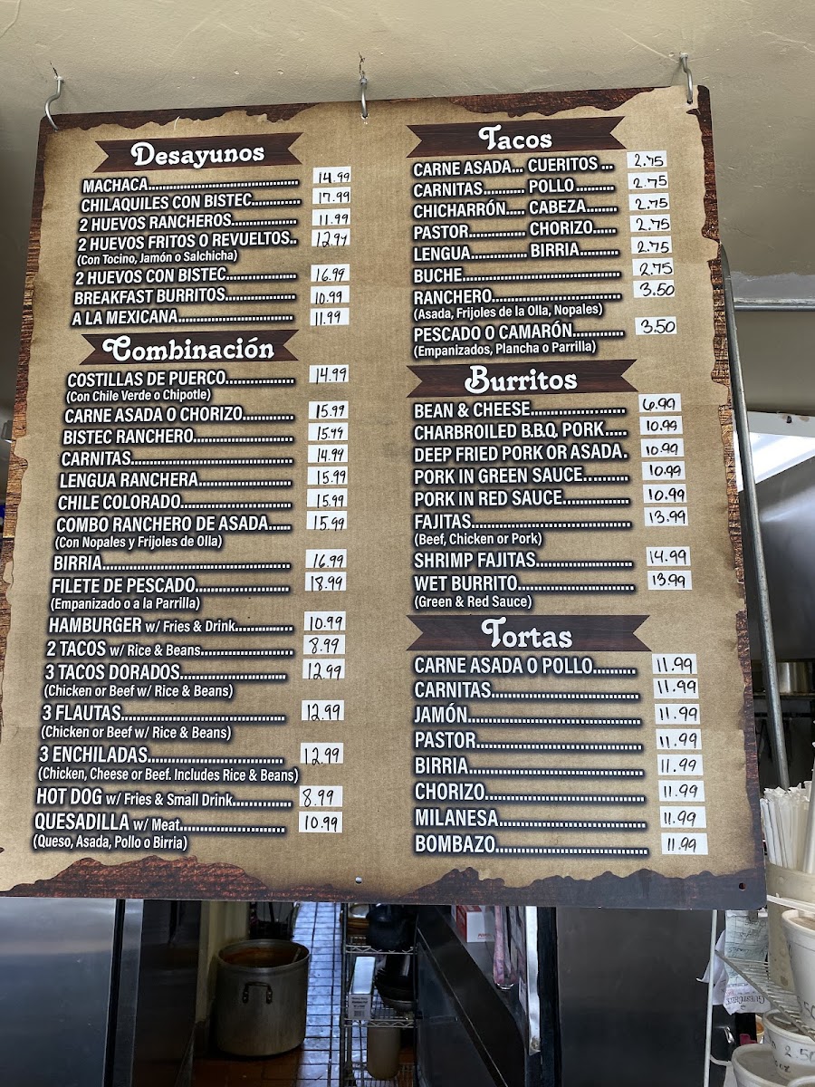 El Trigo Restaurant Menu 7