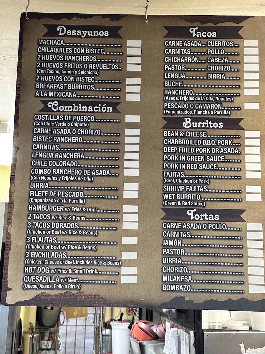 El Trigo Restaurant Menu 8