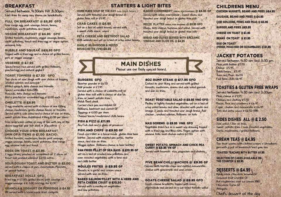 The Pilot of Mumbles Menu 3