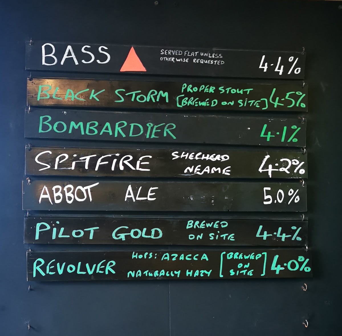 The Pilot of Mumbles Menu 6