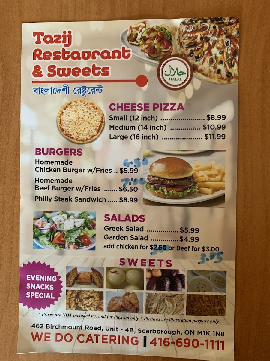 TAZIJ SHAWARMA AND PIZZA Menu 5