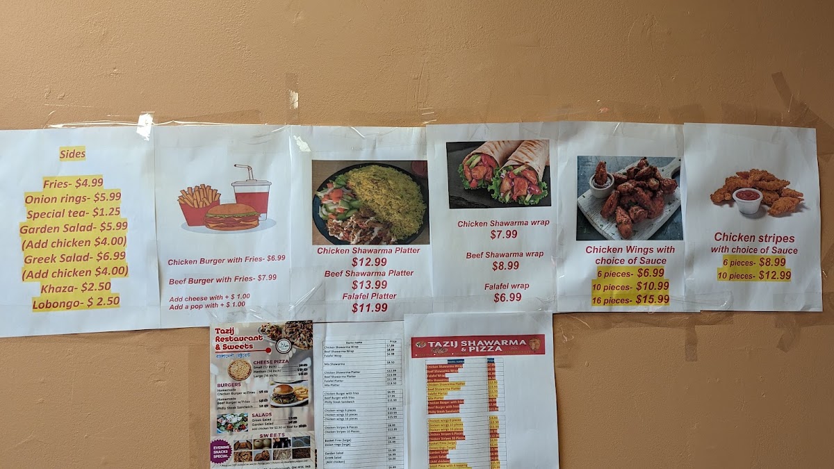 TAZIJ SHAWARMA AND PIZZA Menu 6