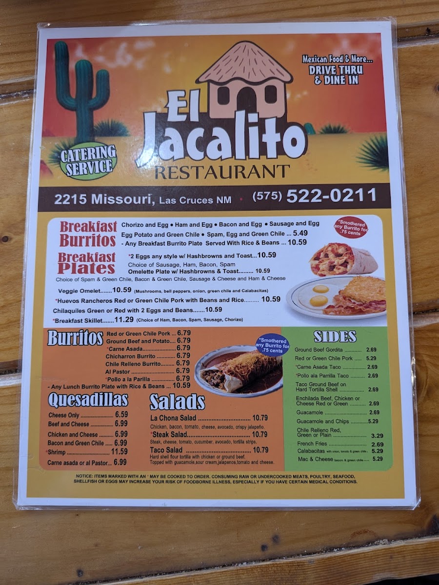 El Jacalito Restaurant Menu 5