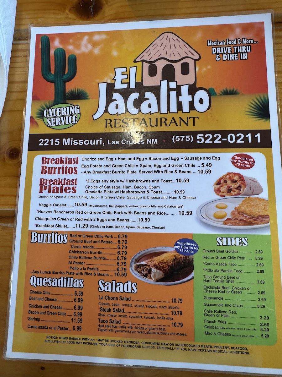 El Jacalito Restaurant Menu 6
