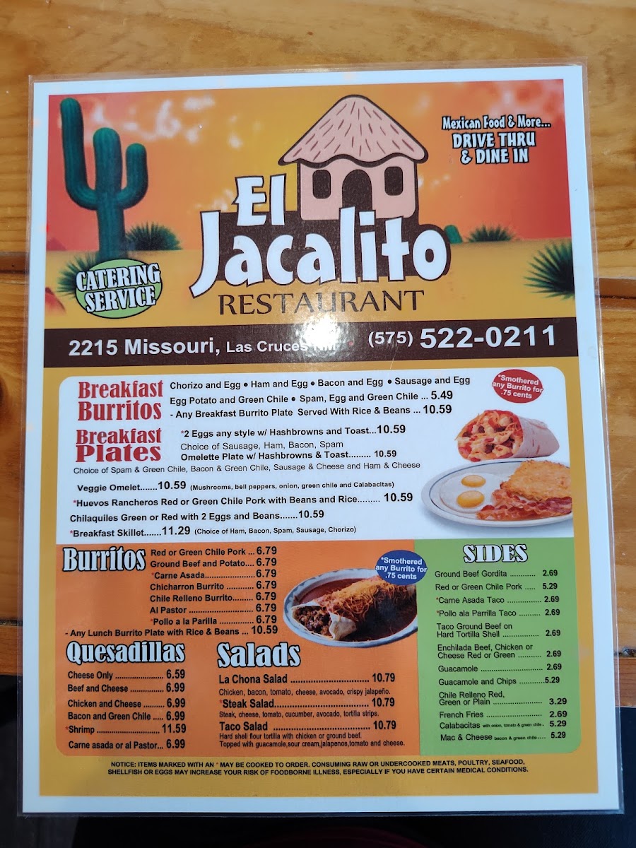 El Jacalito Restaurant Menu 7