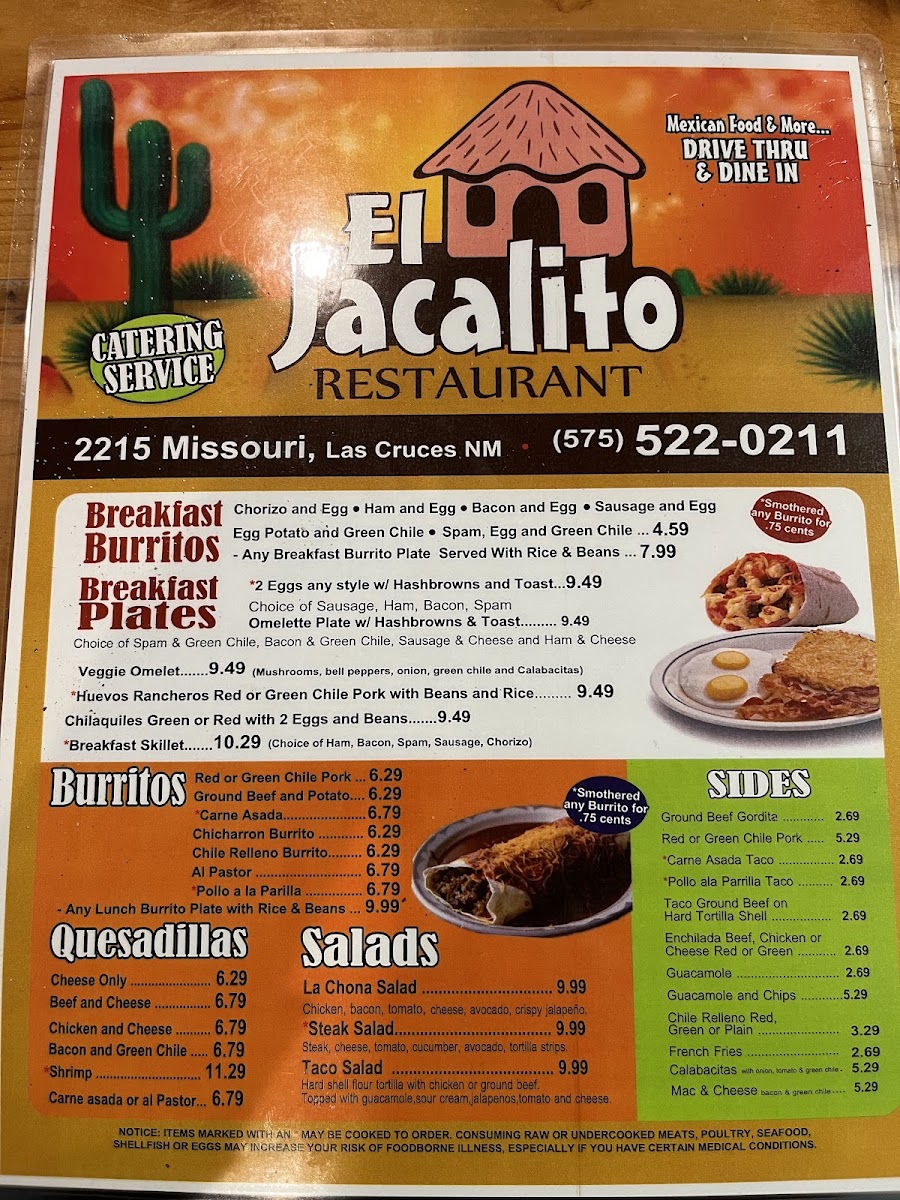 El Jacalito Restaurant Menu 9