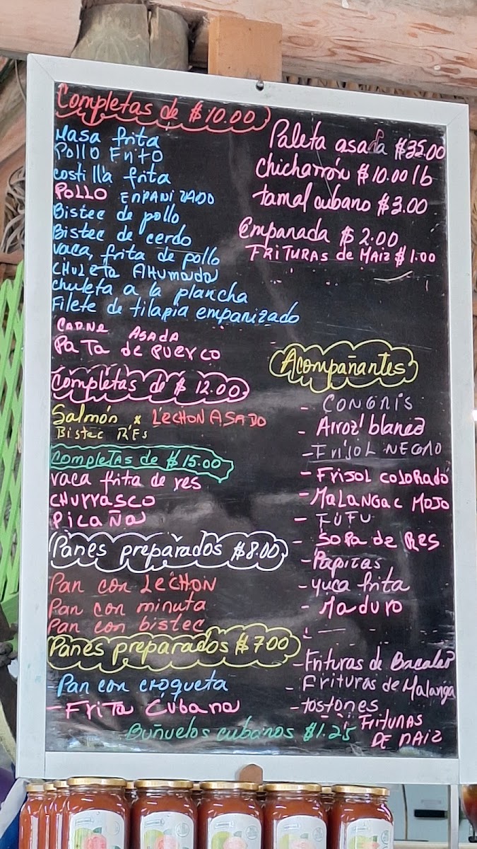Reyes Juice Fruits & Nursery Menu 1
