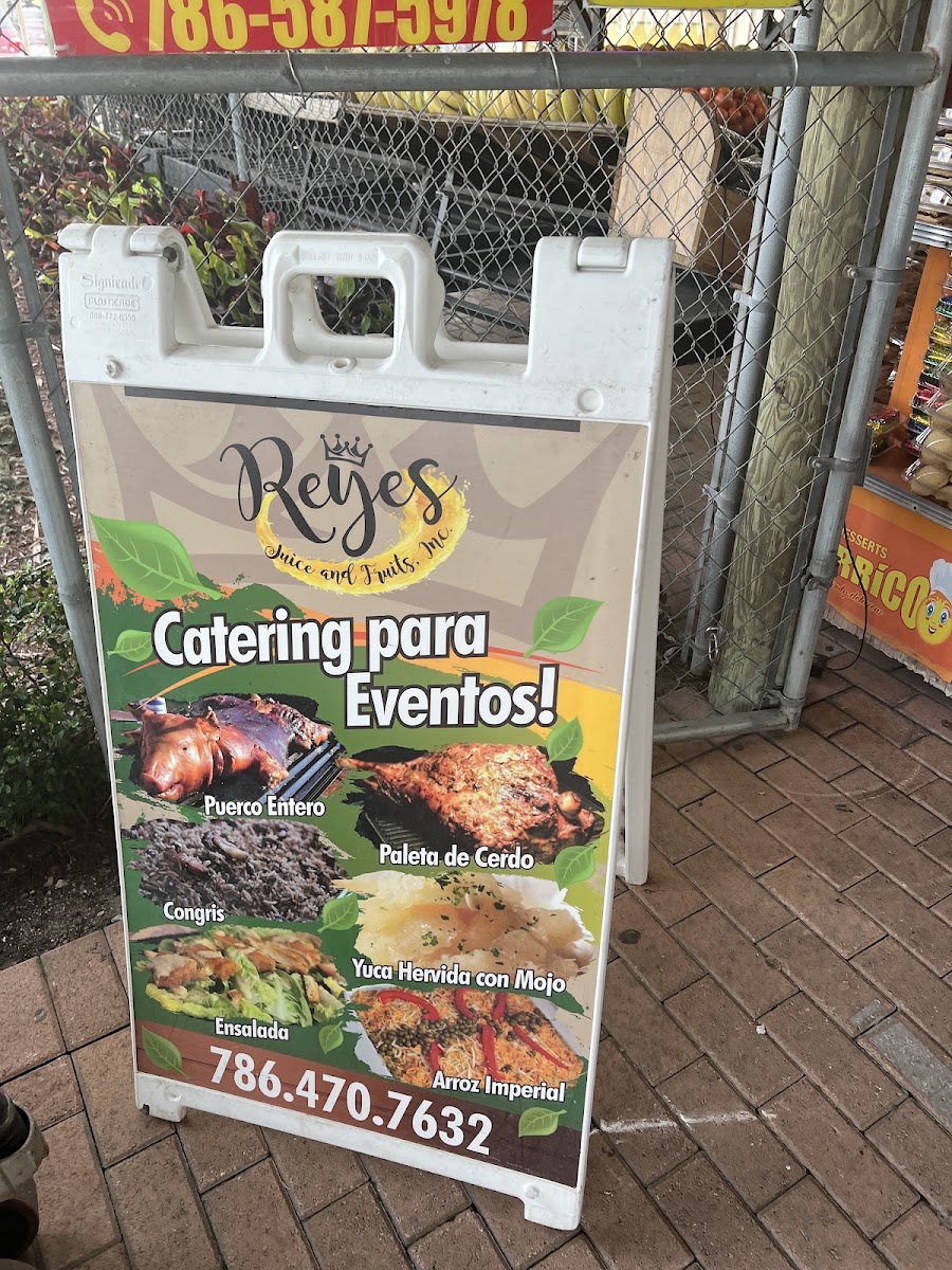 Reyes Juice Fruits & Nursery Menu 10