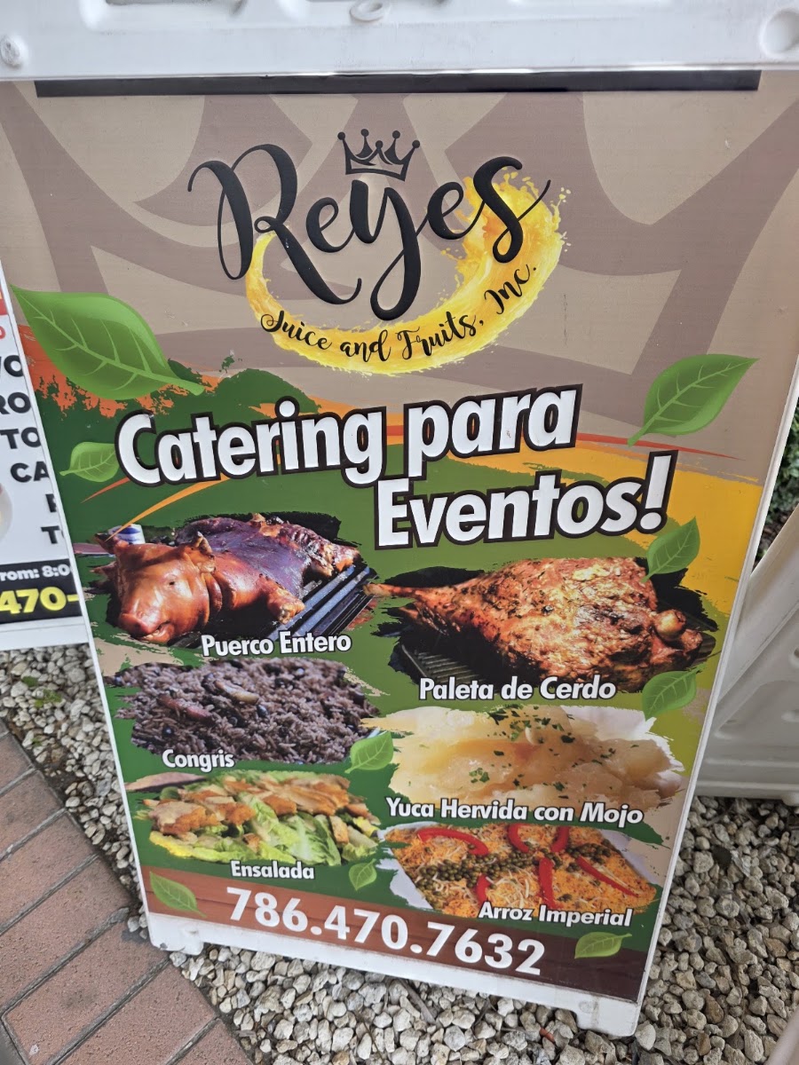 Reyes Juice Fruits & Nursery Menu 3