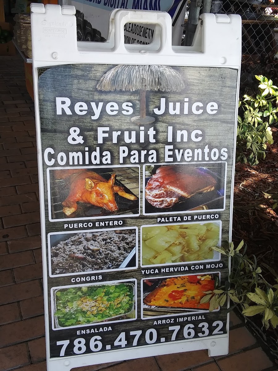 Reyes Juice Fruits & Nursery Menu 7