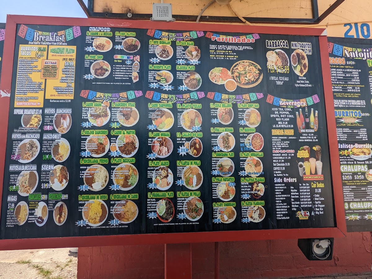Las Tapatias De Jalisco Menu 1