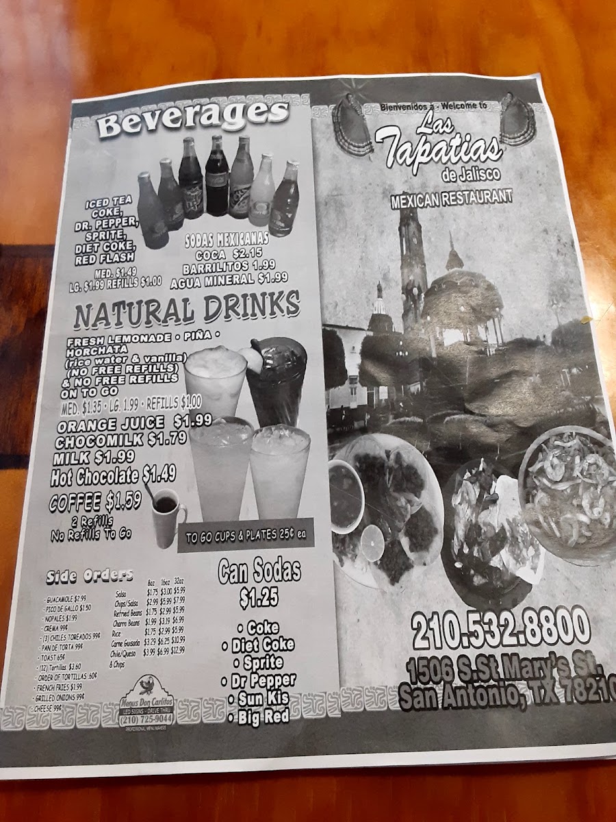 Las Tapatias De Jalisco Menu 5