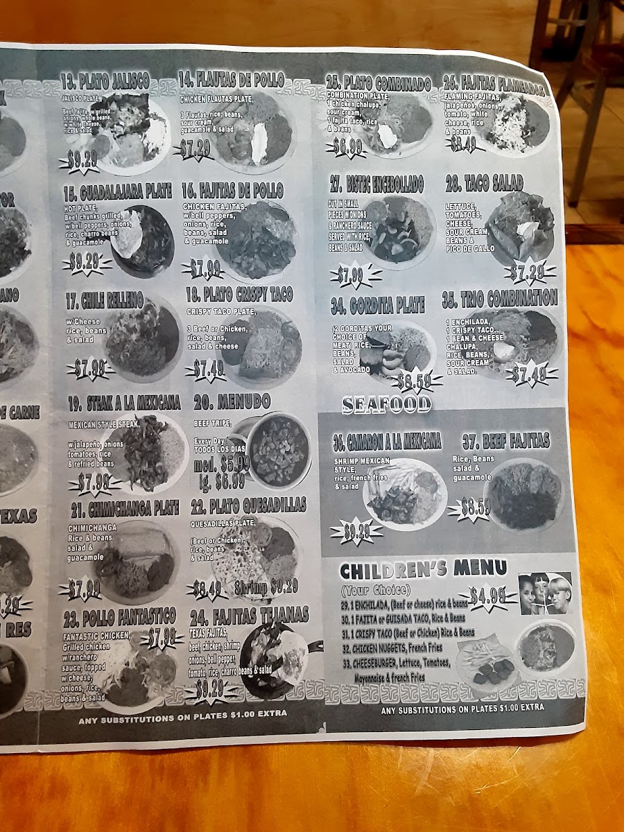 Las Tapatias De Jalisco Menu 7
