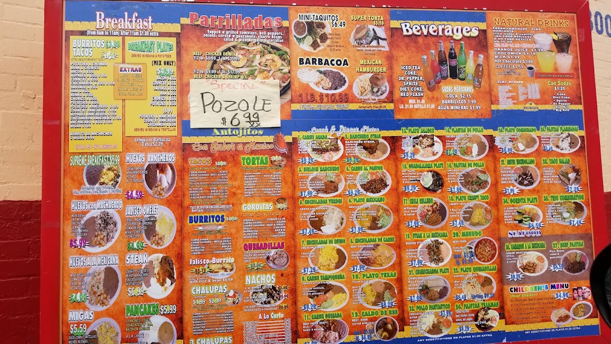 Las Tapatias De Jalisco Menu 9