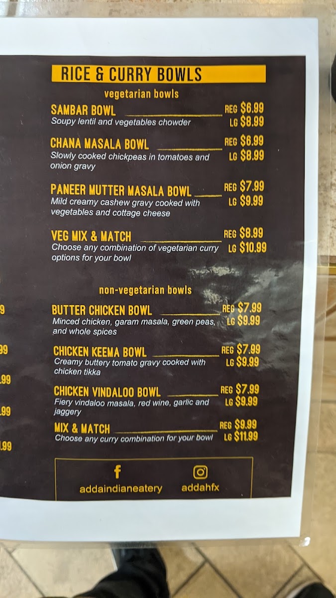 Adda Indian Eatery Menu 10