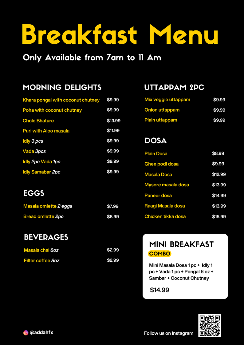 Adda Indian Eatery Menu 5