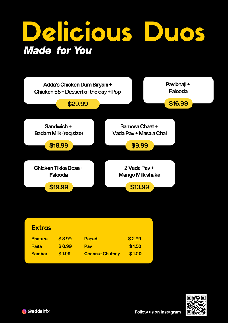 Adda Indian Eatery Menu 7