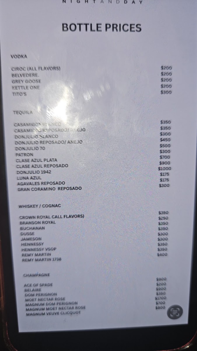 Daiquiri Land Menu 2