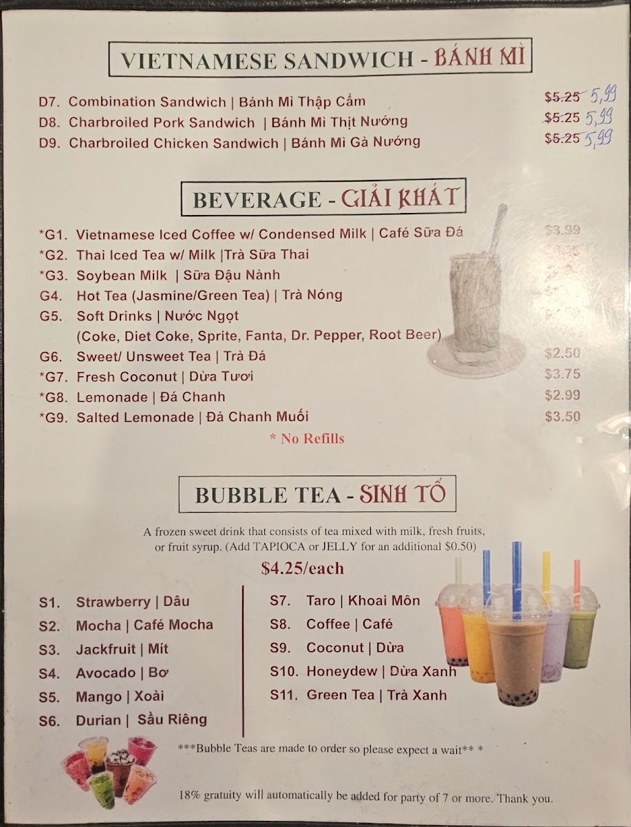 Pot Au Pho Mobile AL Menu 1