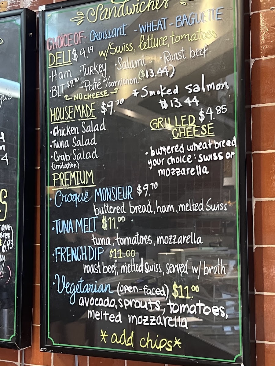 Croissant-Brioche bakery Menu 10