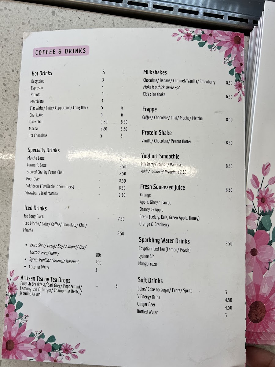 The Coffee Studio Rouse Hill Menu 5
