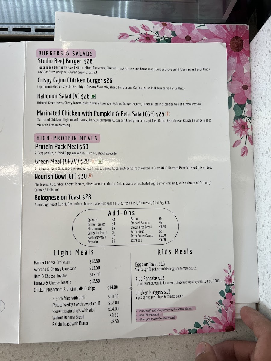 The Coffee Studio Rouse Hill Menu 6