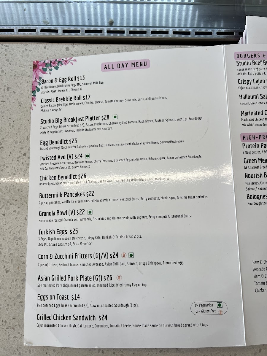 The Coffee Studio Rouse Hill Menu 7