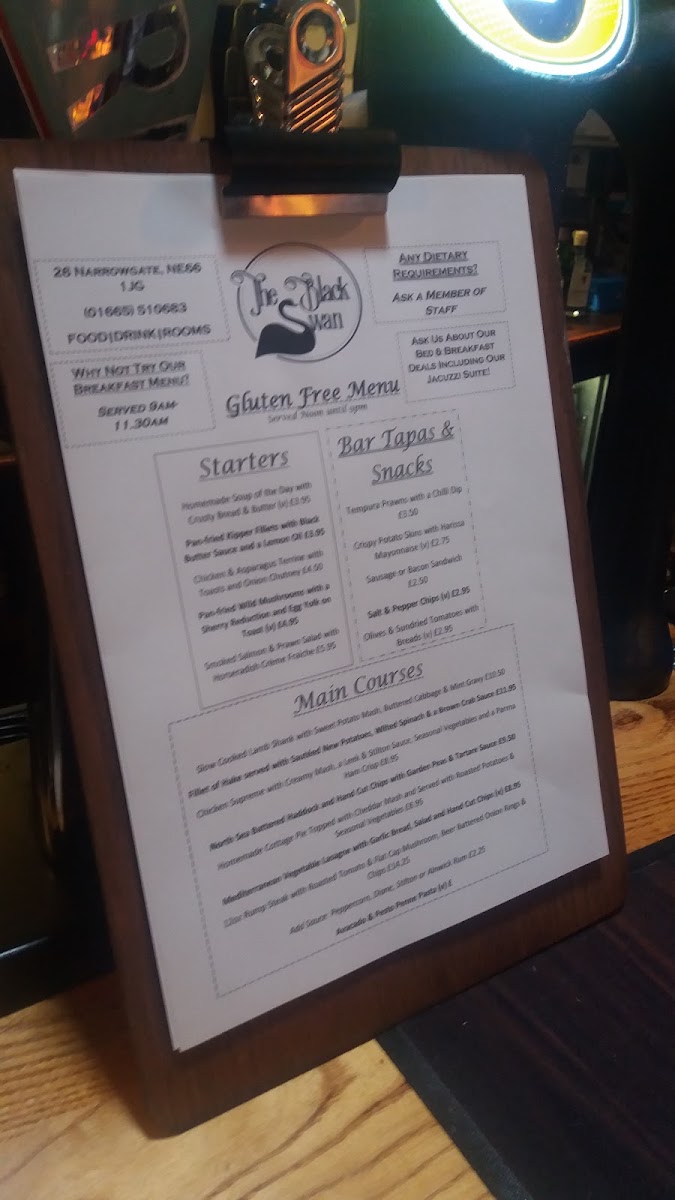 Black Swan Alnwick Menu 7
