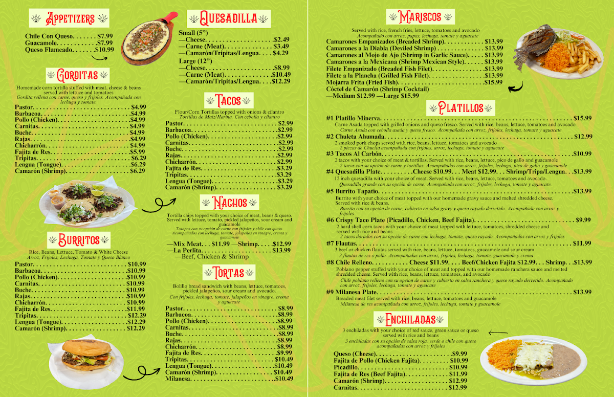 Tacos La Perlita Menu 1