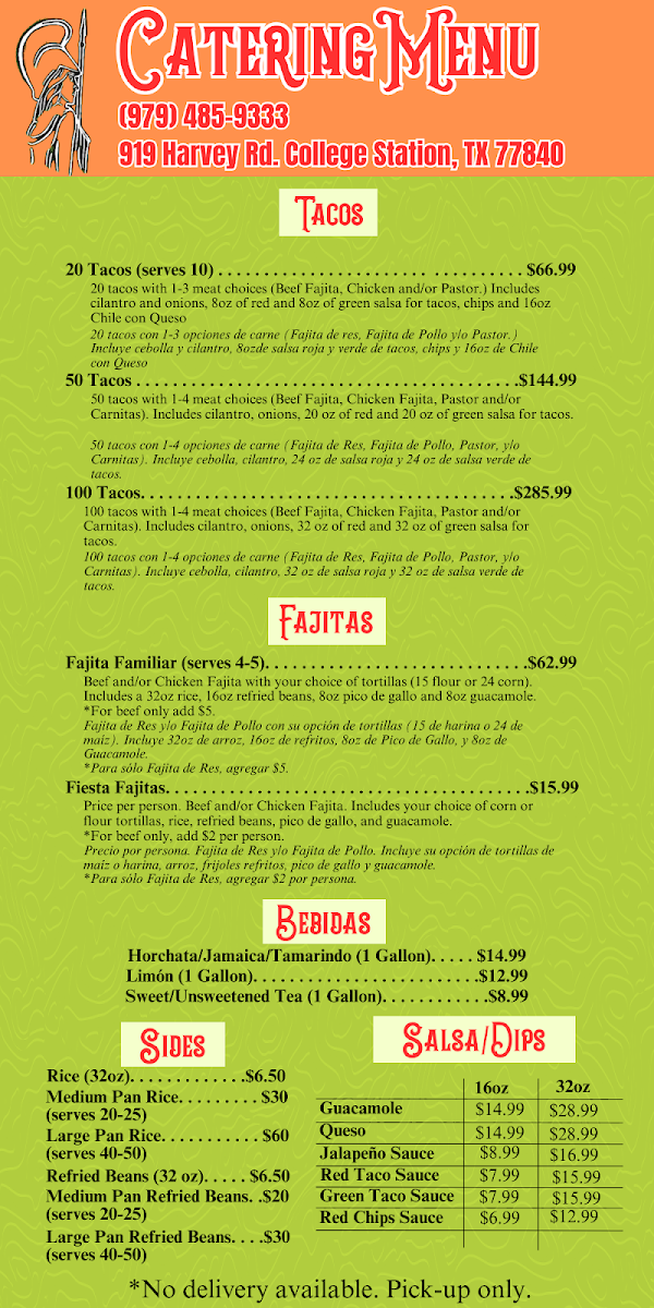 Tacos La Perlita Menu 2