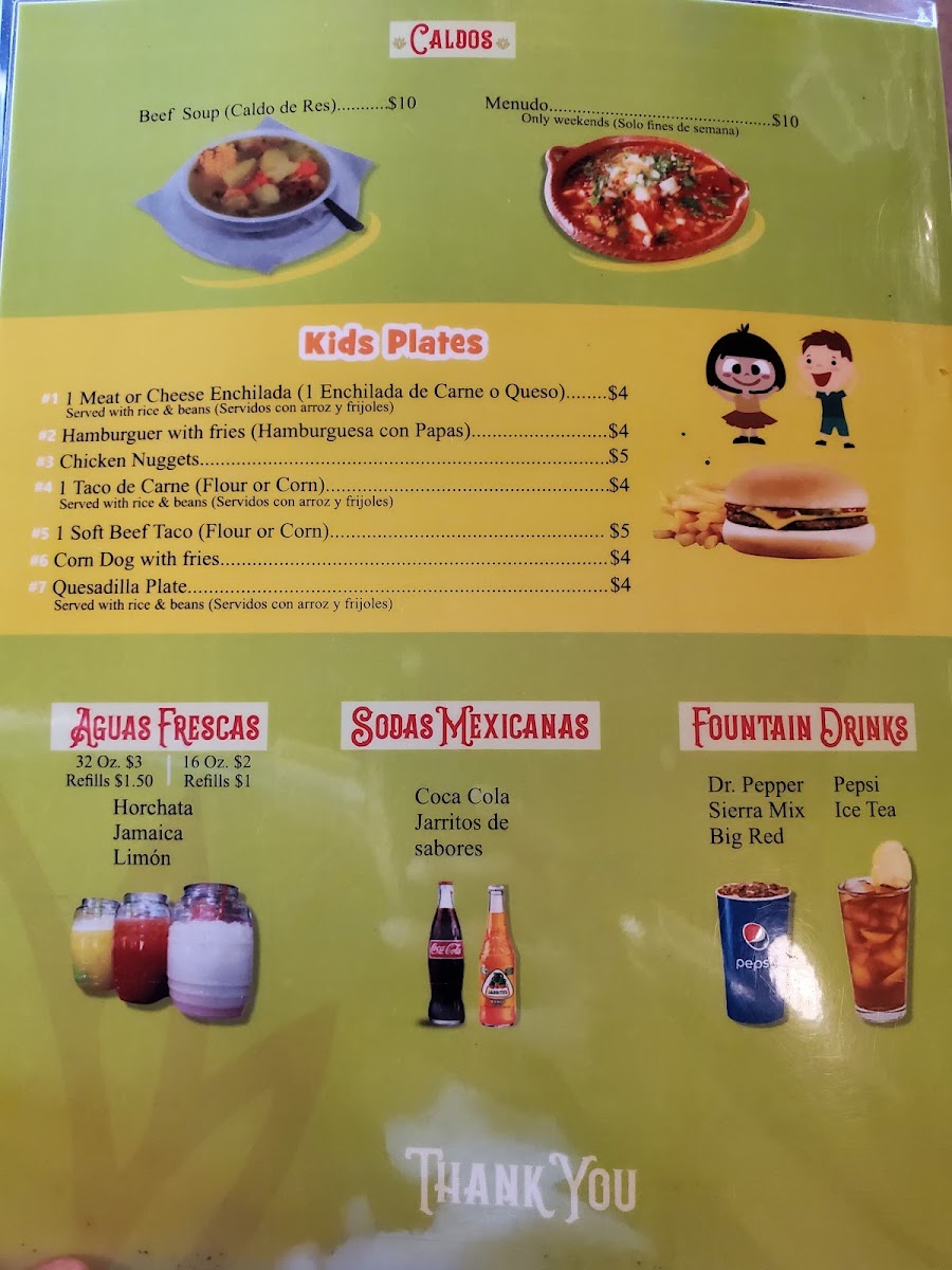 Tacos La Perlita Menu 7