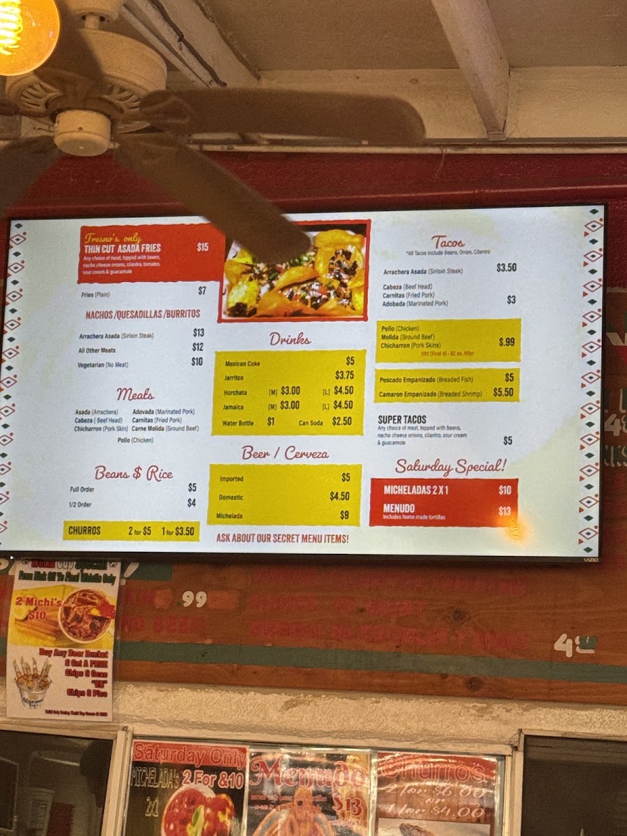 Don Tacha Taquería Menu 1