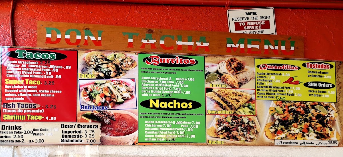 Don Tacha Taquería Menu 9