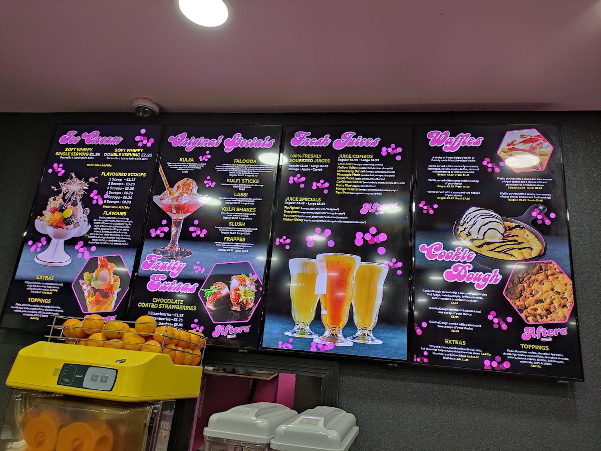 Afters - Ilford Menu 3