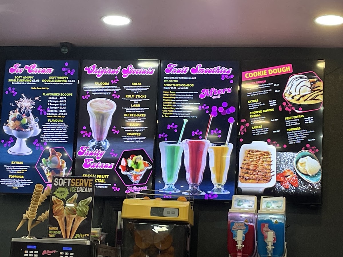 Afters - Ilford Menu 8