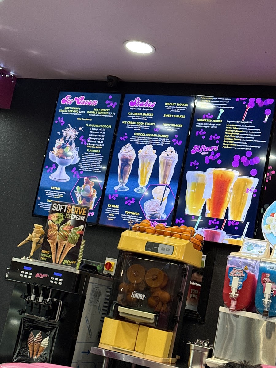 Afters - Ilford Menu 9
