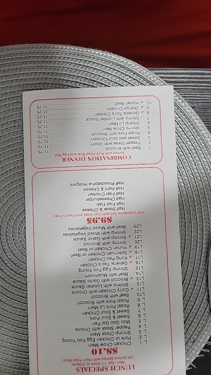 Good Hope Carry Out Menu 1