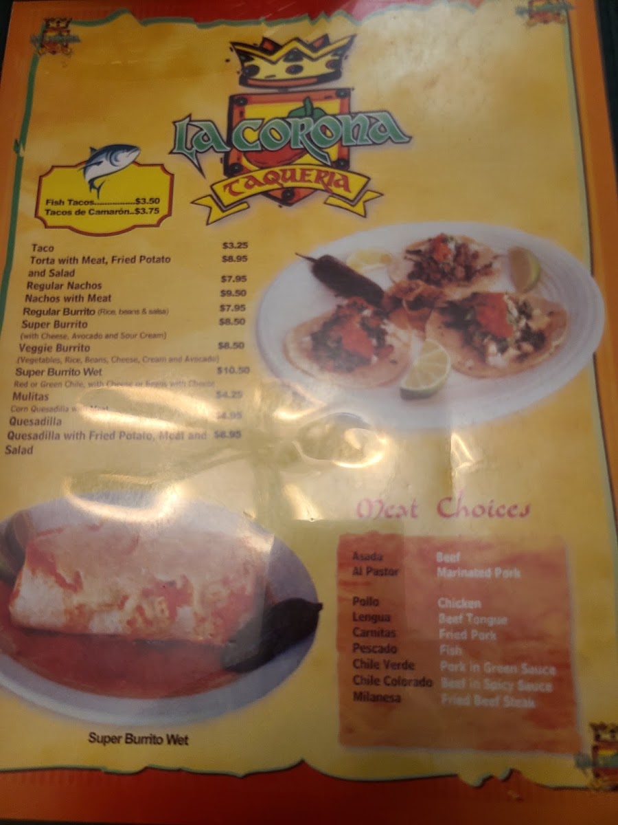 La Corona Taqueria Menu 10