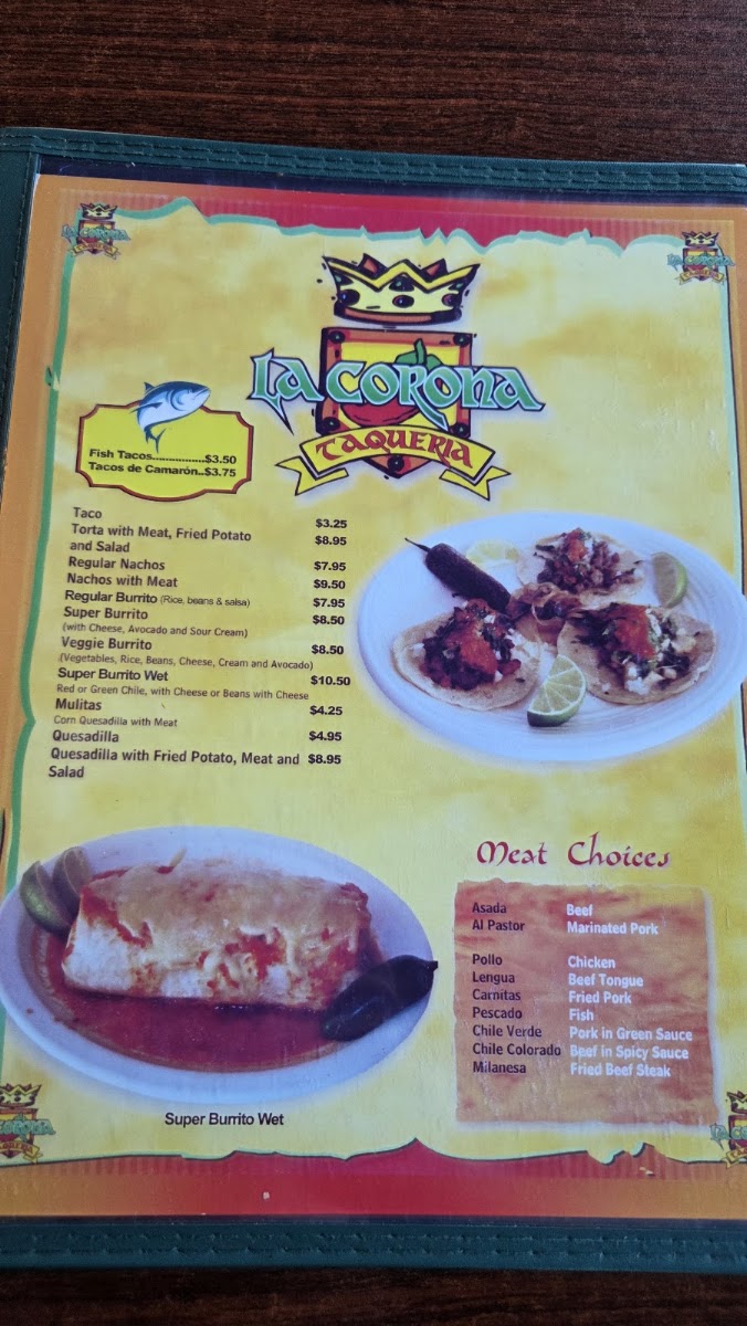 La Corona Taqueria Menu 6