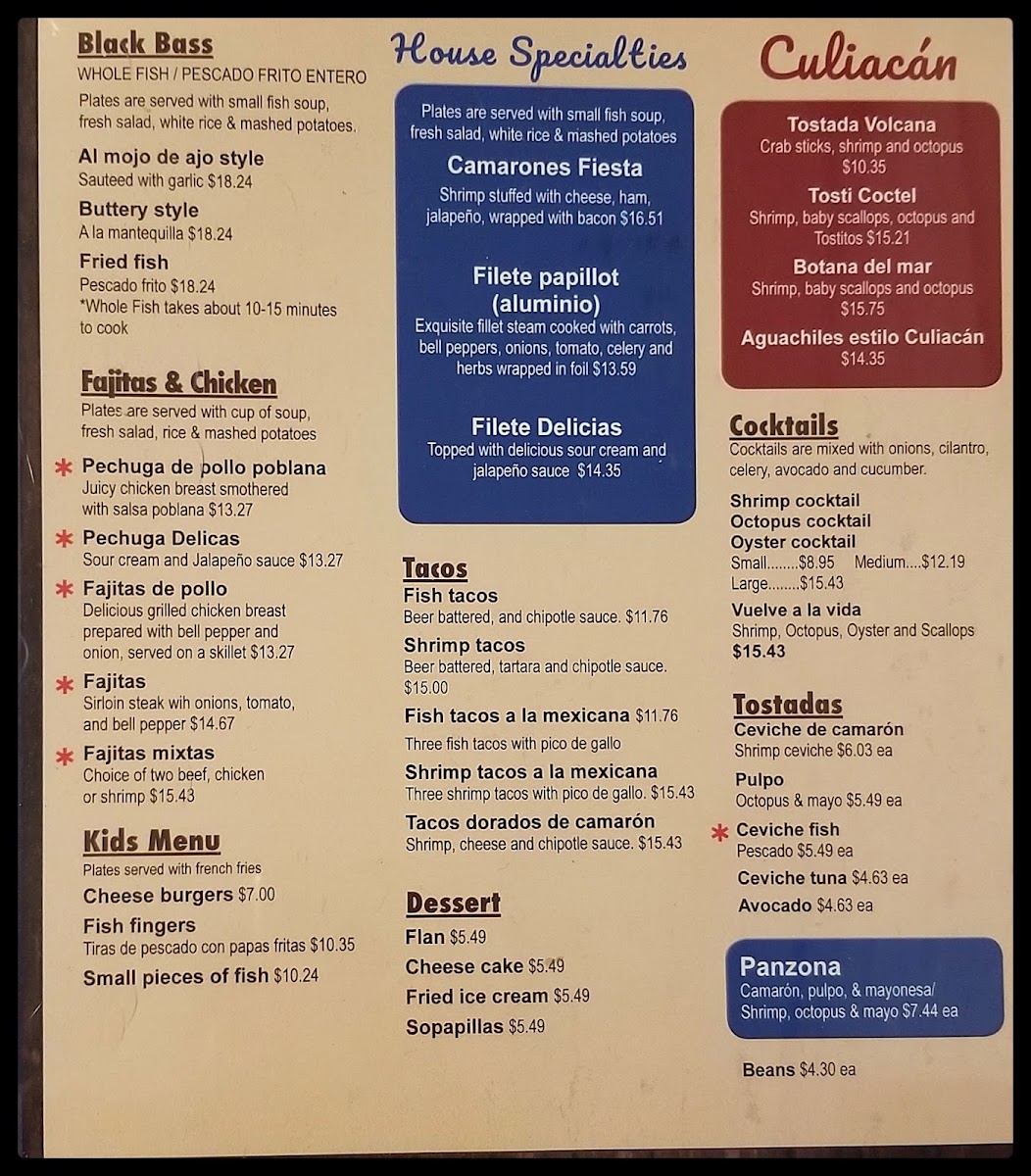 Delicias Del Mar Menu 8