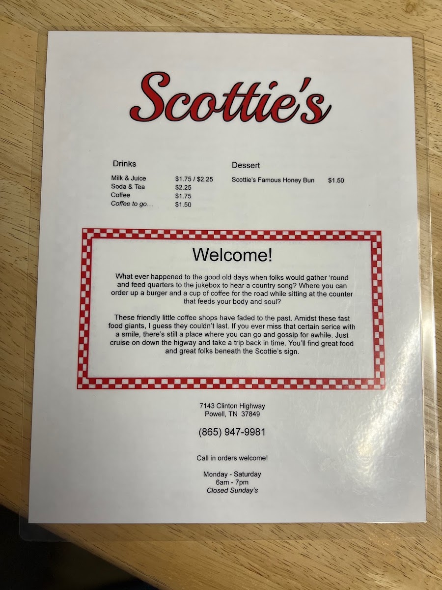 Scotties of Powell Menu 3