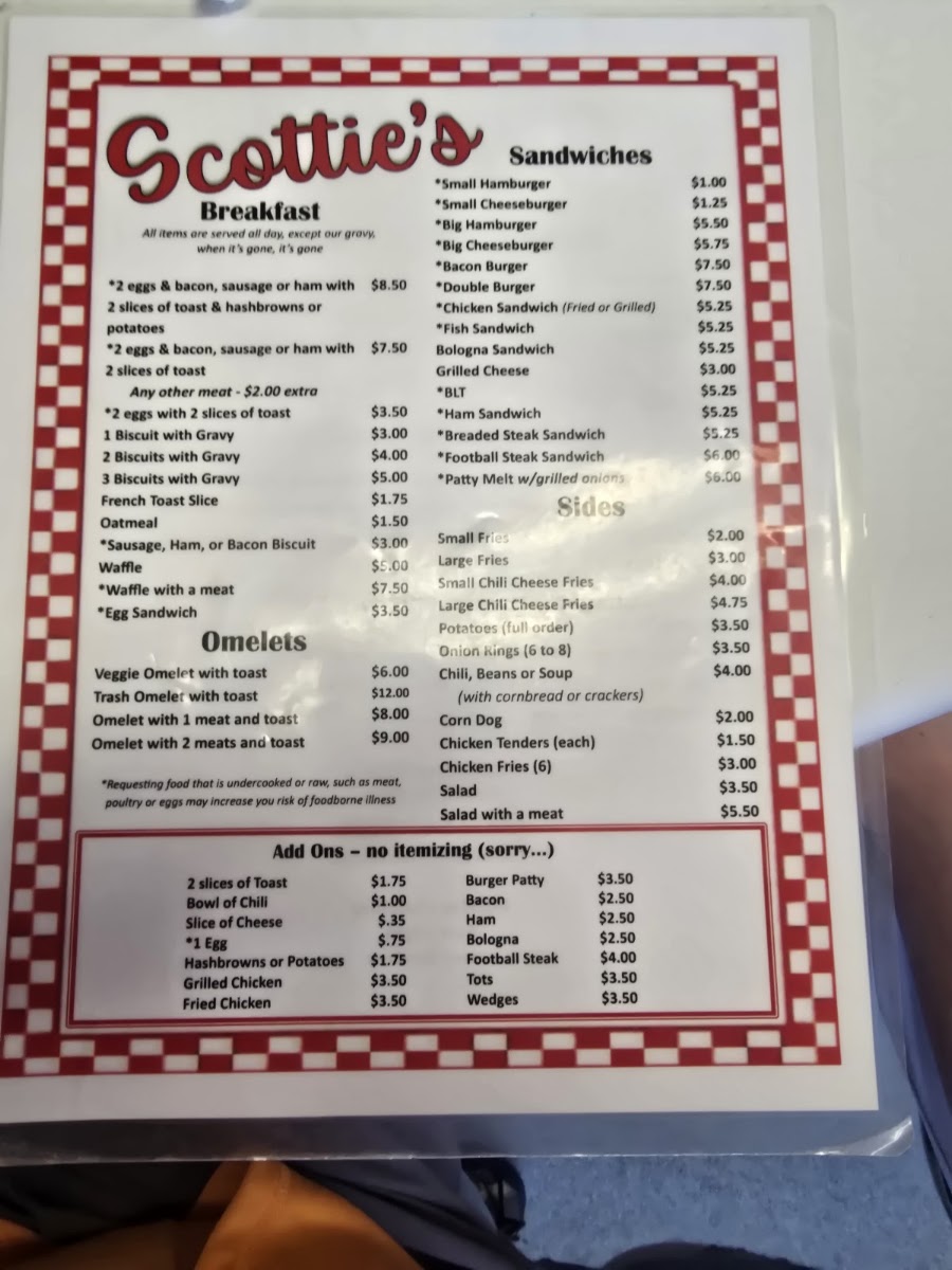 Scotties of Powell Menu 5