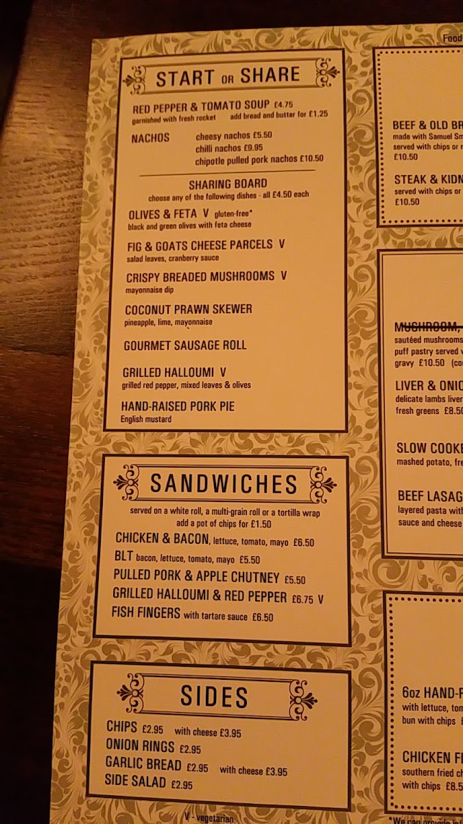 Angel In The Fields Menu 8