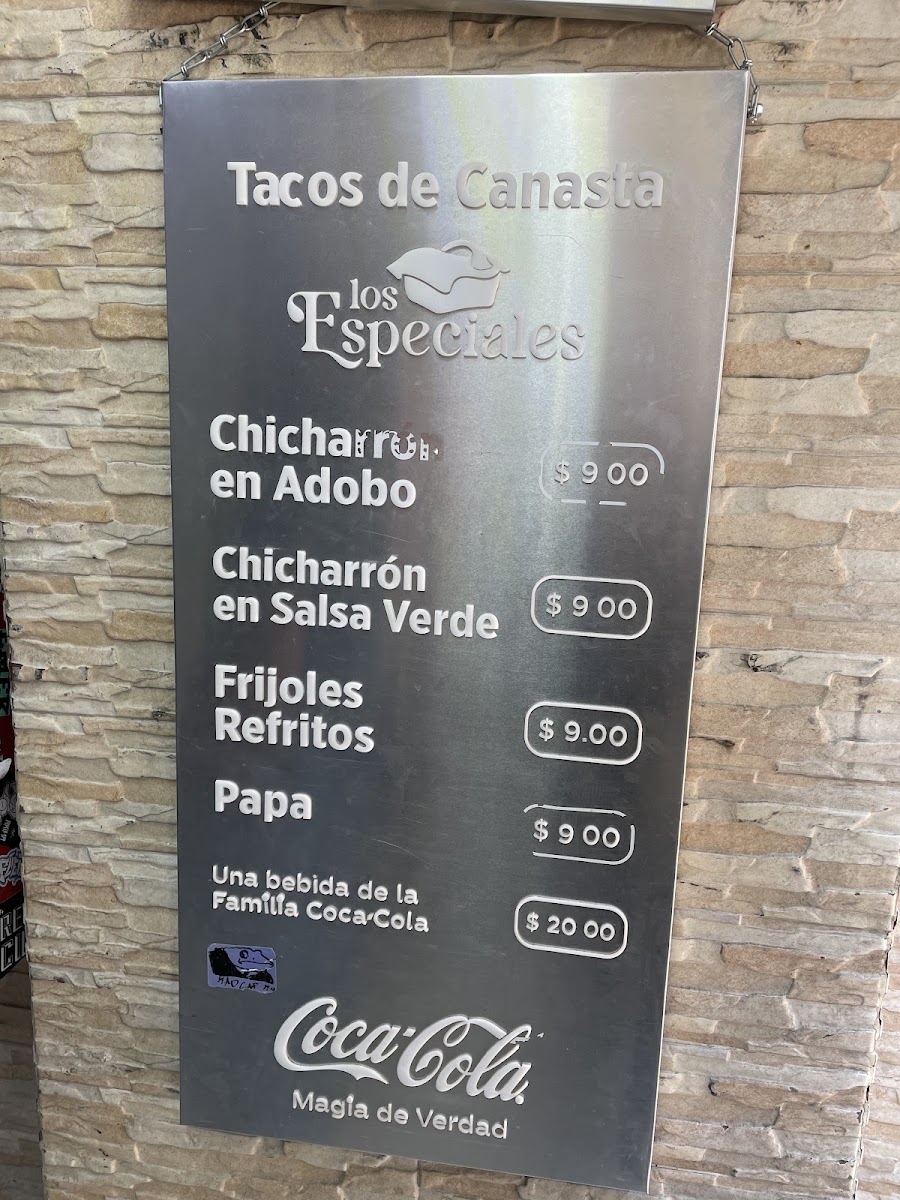 Los Especiales Menu 10