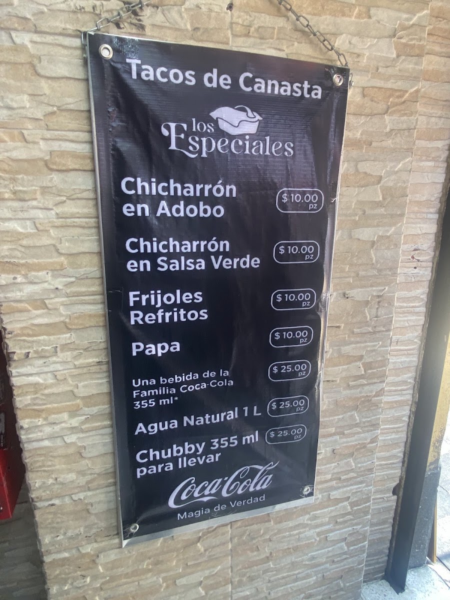 Los Especiales Menu 3