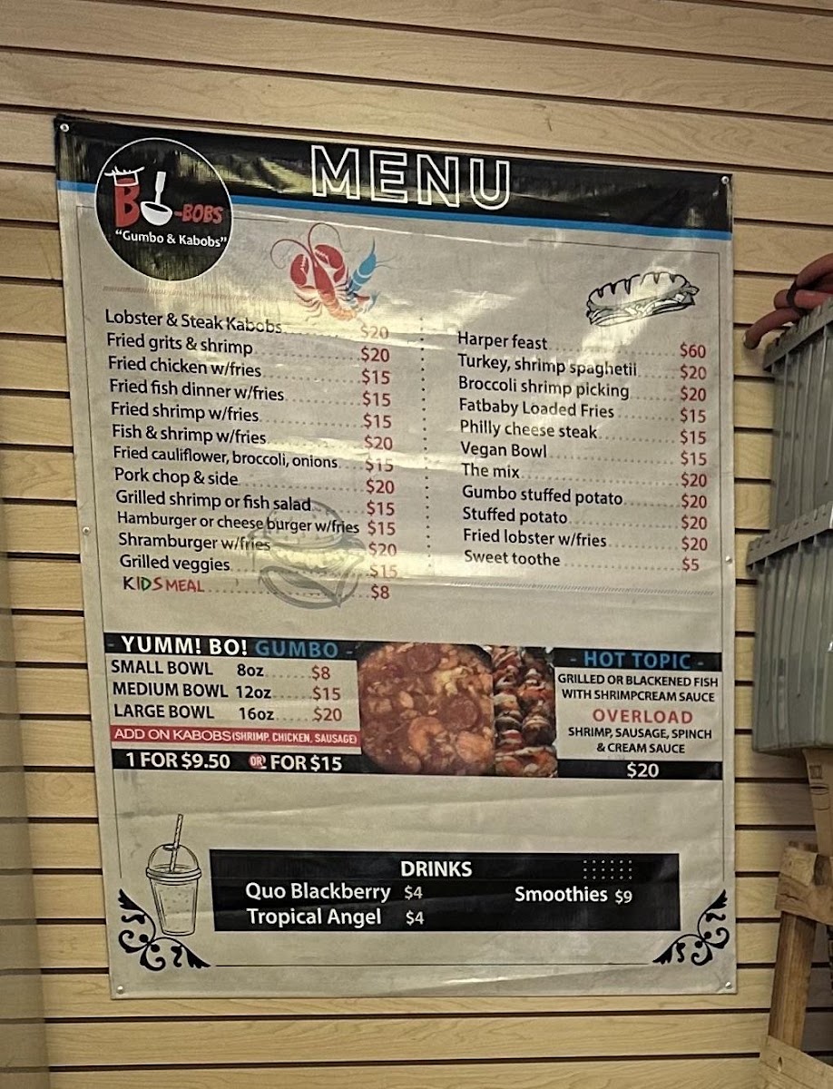 Bo-bobs Menu 3
