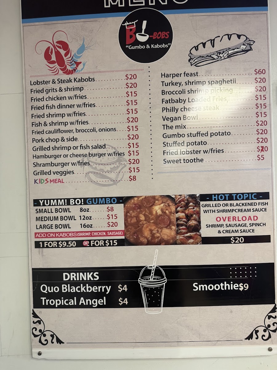 Bo-bobs Menu 5