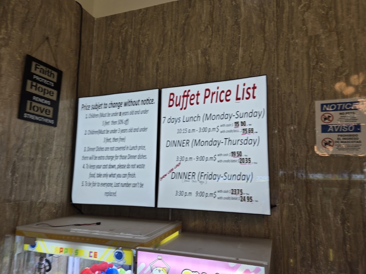Buffet at Asia Menu 6